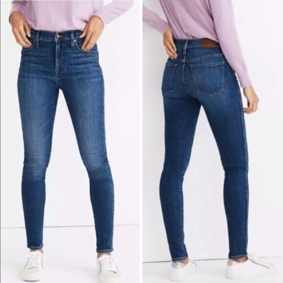 NEW Madewell 10" High-Rise‎ Skinny Jeans in Bradshaw Wash, size 28. - Picture 1 of 15